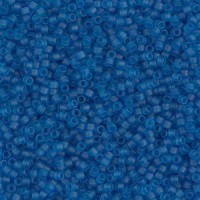 Miyuki delica beads 15/0 - Matted transparent capri blue DBS-768